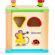 Cub educational din lemn cu tabla ecotoys hm015470
