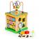 Cub educational din lemn cu tabla ecotoys hm015473