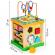 Cub educational din lemn cu tabla ecotoys hm015473