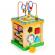 Cub educational din lemn cu tabla ecotoys hm015473