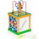Cub educational din lemn cu tabla ecotoys hm015473
