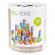 Set educational cu blocuri din lemn 100 piese orasel ecotoys