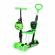 Trotineta 5 in 1 cu sezut si 3 roti cu led ecotoys ym-sw-6 - verde