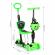 Trotineta 5 in 1 cu sezut si 3 roti cu led ecotoys ym-sw-6 - verde