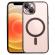 Husa magsafe pentru apple iphone 14, full cover, protectie camera, margini colorate electroplating, magnetica, incarcare wireless, flippy, negru