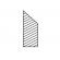 Dreptar aluminiu trapezoidal - 1800mm