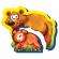 Puzzle mama si copilul, urs, 8 piese