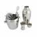 Set pentru cocktail si bauturi, inox, 6 piese, gonga® argintiu