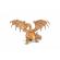 Papo figurina dragon cu doua capete auriu