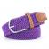 Curea impletita, KOTYS, elastica, unisex, lungime variabila 105 - 125 x 3.5 cm, culoare mov