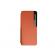 Husa Flip din Piele compatibila cu Samsung Galaxy A21s S-View, Smart Stand, Orange