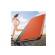 Husa Flip din Piele compatibila cu Samsung Galaxy A21s S-View, Smart Stand, Orange