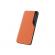 Husa Flip din Piele compatibila cu Samsung Galaxy A21s S-View, Smart Stand, Orange