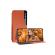 Husa Flip din Piele compatibila cu Samsung Galaxy A21s S-View, Smart Stand, Orange