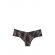 Chiloti Victoria Secret, Wispy Vines Thong, Negru cu model, S