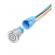 Intrerupator buton sw 2 fara retinere metal 16mm 12-24v led albastru