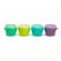 Set 4 recipiente silicon snap&go, melii, 118 ml