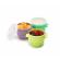 Set 4 recipiente silicon snap&go, melii, 118 ml