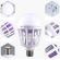 Bec LED Anti Insecte cu lumina alba naturala puternica 15W - Bec 2in1 Cu Lampa UV Impotriva Insectelor