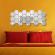 Oglinda Design Hexagon Acrilica Cristal & Diamant - Luxury Home - 18 cm - 1 Buc