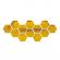 SET Oglinzi Decorative Acrilice Design Hexagon Gold -Luxury Home 24 bucati/set