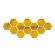 Set Oglinzi Design Hexagon - Oglinzi Decorative Acrilice Gold -Luxury Home 10 bucati/set