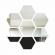 Set Oglinzi Design Hexagon - Oglinzi Decorative Acrilice Silver Luxury Home 10 bucati/set 12-14 cm