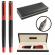 Set pix + stilou rosu, etui negru - nebo