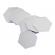 Oglinda Design Hexagon Acrilica Diamant - Luxury Home - 12-14 cm - 1 Buc