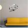 Set Oglinzi Design Modern Ceas Perete - Oglinzi Decorative Acrilice Cristal Ceas Perete - Diamant - Luxury Home 23 bucati/set