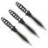 Set 3 cutite de aruncat ballistic blades si trei cutite de aruncat, black fury, ideallstore®, otel inoxidabil