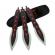 Set briceag fluture de antrenament si trei cutite de aruncat, anarchy blades, ideallstore®, otel inoxidabil