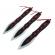 Set trei cutite de aruncat ideallstore®, anarchy blades si 3 cutite de aruncat ballistic blades , otel inoxidabil