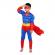 Costum superman cu muschi, ideallstore®, 7-9 ani , albastru , halloween