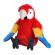Papagal macaw stacojiu - jucarie plus wild republic 20 cm