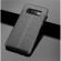 Husa pentru Samsung Galaxy S10 GloMax AUTO FOCUS cu insertii de piele neagra