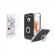 Pachet husa de protectie pentru iPhone 6+ Luxury Black Plated cu Inel de sustinere si folie gratis