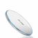 Incarcator Wireless Fast Charge Alb/ Auriu Compatibil QI