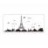 Sticker Decorativ Turnul Eiffel, 185 x 70 cm