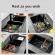 Cos Multifunctional Extensibil, Scurgator vase, Accesoriu chiuveta,Usor de Curatat, Dimensiuni 29,5-44,5 x 22,5 x 9cm - Culoare Neagra
