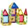 Set de Constructie Magnetic Tiles 3D, jucarii educationale, Elemente Magnetice, diferite variante de asamblare, Cadou baieti si fete, 103 Piese, Multicolor, 3 ani