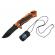 Briceag de vanatoare ideallstore®, medical rescue, 20 cm, otel inoxidabil, negru, husa inclusa