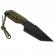 Cutit de vanatoare ideallstore®, jungle guard, negru, 17.5 cm, teaca inclusa