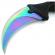 Cutit-karambit, rainbow star, ideallstore®, 18.5 cm
