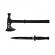 Set cutit de vanatoare cu doua taisuri si topor survivor, ideallstore®, otel inoxidabil