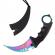 Set topor pirate skull, 39 cm, rozeta autoaparare si cutit fade break,  ideallstore®, otel, multicolor