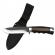 Set topor pirate skull, 39 cm si cutit bohemian blade, 23 cm, ideallstore®, otel inoxidabil,  teaca inclusa
