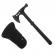 Set doua topoare survivor, otel inoxidabil, ideallstore®, negru, 39 cm, teaca inclusa