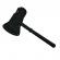 Set doua topoare survivor, otel inoxidabil, ideallstore®, negru, 39 cm, teaca inclusa
