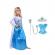 Set rochie si patru accesorii elsa frozen, ideallstore®, 5-7 ani, carnaval